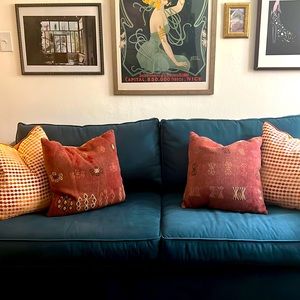 Pair of vintage Turkish kilim pillows